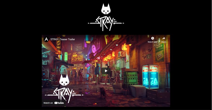 WEB 180 Project 2: Stray Landing Page